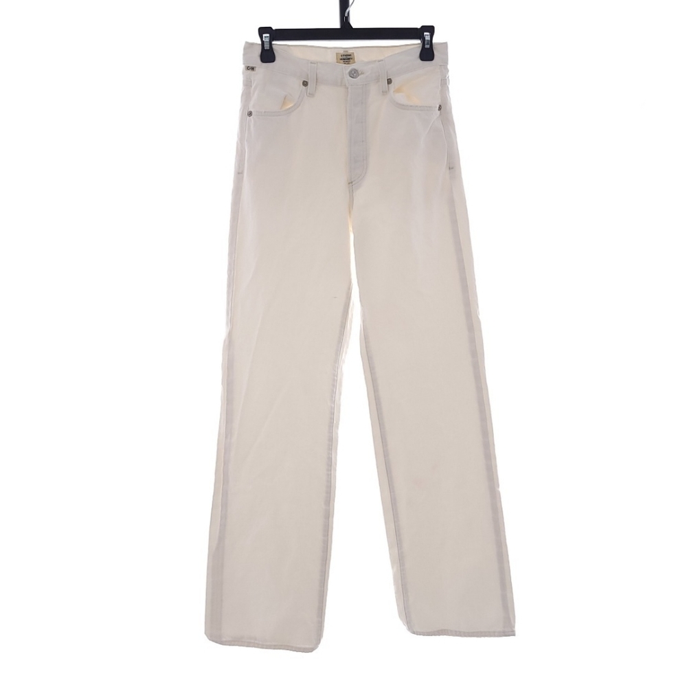 Citizens Of Humanity Annina Trouser Jeans Button Fly Womens 25 Off White